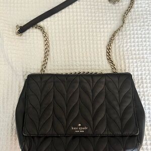 Kate Spade Black Quilted Shoulder Bag